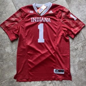 Adidas NCAA Indiana Hoosiers #1 Home Premier Football Jersey GV5495 SEWN NEW PE